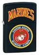 U.S. Marines Zippo Lighter - Black Matte - 218539 Zippo