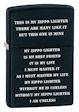 Zippo Creed Zippo Lighter - Black Matte - 24710 Zippo