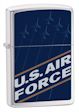 US Air Force Zippo Lighter - Brushed Chrome - 24827 Zippo