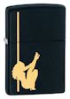 Girl Stripper Pole Dancing Zippo Lighter - Black Matte - 24892 Zippo