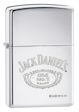 Jack Daniel&#8217;s Logo Zippo Lighter - High Polish Chrome - 250JD321 Zippo
