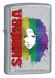 Shakira Rainbow Zippo Lighter - Street Chrome - 28028 Zippo