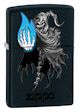 Death Zippo Lighter - Black Matte - 28033 Zippo
