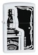 Jack Daniels Zippo Lighter - White Matte - 28252 Zippo