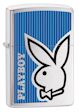 Playboy Bunny Blue Zippo Lighter - Brushed Chrome - 28261 Zippo