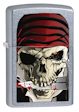 Pirate Skull And Knife Zippo Lighter - Street Chrome - 28278 Zippo