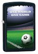 Soccer One World One Game Zippo Lighter - Black Matte - 28301 Zippo