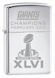 NFL Giants Champions February 2012 Zippo Lighter - HP Chrome - 28359 Zippo