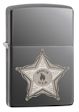Made In USA Star Zippo Lighter - Black Ice - 28360 Zippo