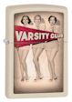 Varsity Club Girls Zippo Lighter - Cream Matte - 28441 Zippo