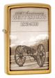 150th Anniversary Gettysburg Zippo Lighter - Brushed Brass - 28506 Zippo