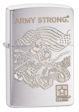 Army Strong Insignia Zippo Lighter - Brush Chrome - 28515 Zippo