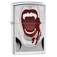 Vampiress Mouth Zippo Lighter - High Polish Chrome - 28654 Zippo