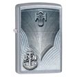 USN Navy Anchor Zippo Lighter - Street Chrome - 28682 Zippo