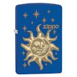 Sun, Moon, and Stars Zippo Lighter - Royal Matte - 28791 Zippo