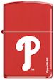 Custom MLB Philadelphia Phillies Logo Zippo Lighter - Red Matte - 811653 Zippo