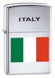 Custom ITALY Italian Flag Zippo Lighter - High Polish Chrome - 834242 Zippo