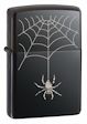 Custom Spider and Web Zippo Lighter - Black Ice - 834440 Zippo