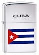 Custom CUBA Cuban Flag Zippo Lighter - High Polish Chrome - 834846 Zippo