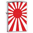 Custom Japan Rising Sun Zippo Lighter - HP Chrome - ZCI007962 Zippo