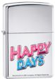 Custom CBS Happy Days Logo Zippo Lighter - High Polish Chrome - ZCI011526-250 Zippo