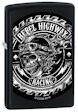 Custom Saw Skull  Zippo Lighter - Black Matte - ZCI012746-218 Zippo